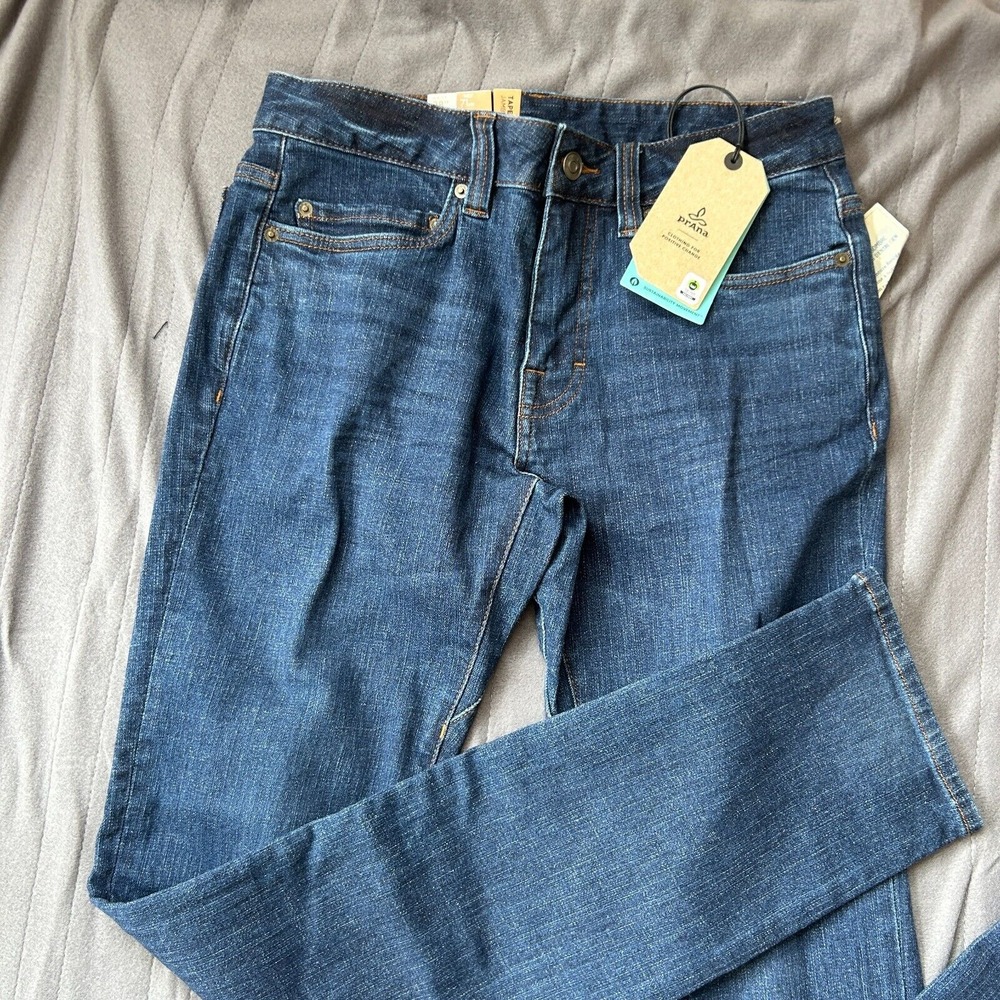 prAna Jeans Mens 28x32 Ozone Wash Hillgard Slim Fit Tapered Denim NWT